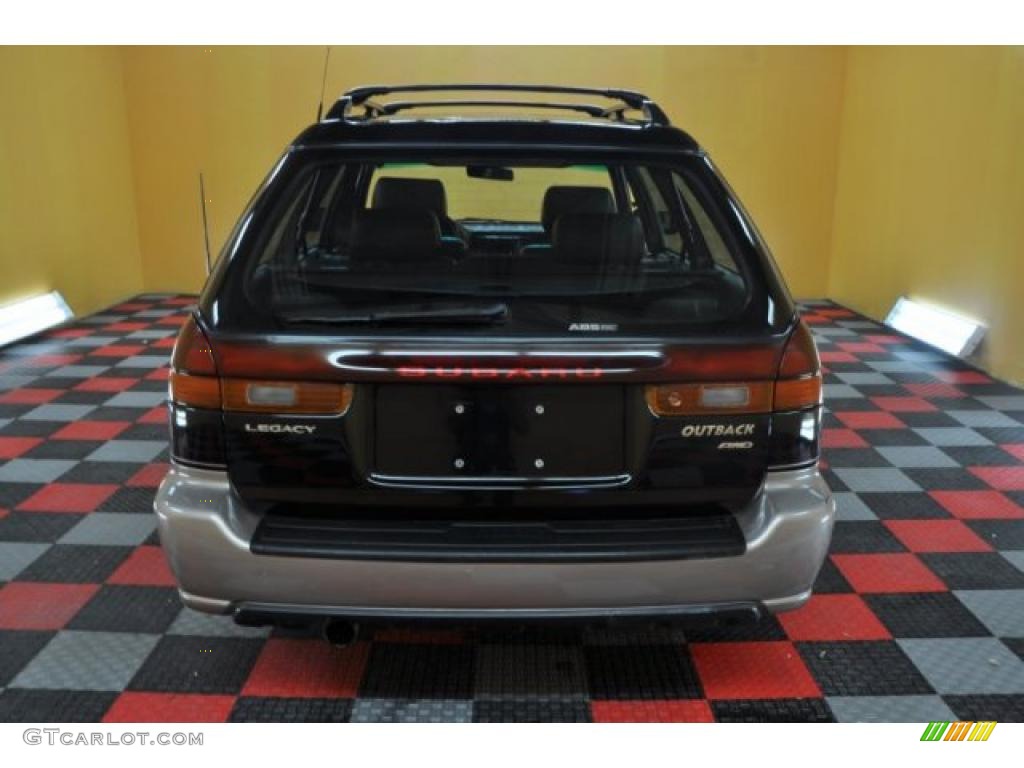 1998 Legacy Outback Limited Wagon - Black Granite Pearl / Black photo #5