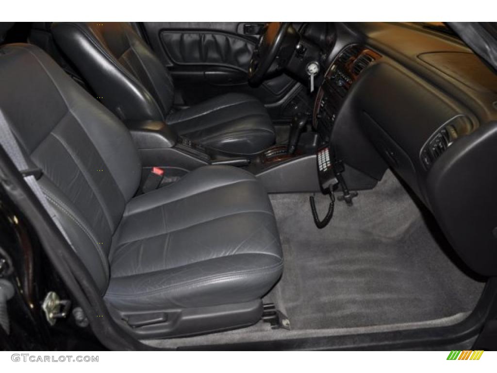 1998 Legacy Outback Limited Wagon - Black Granite Pearl / Black photo #17