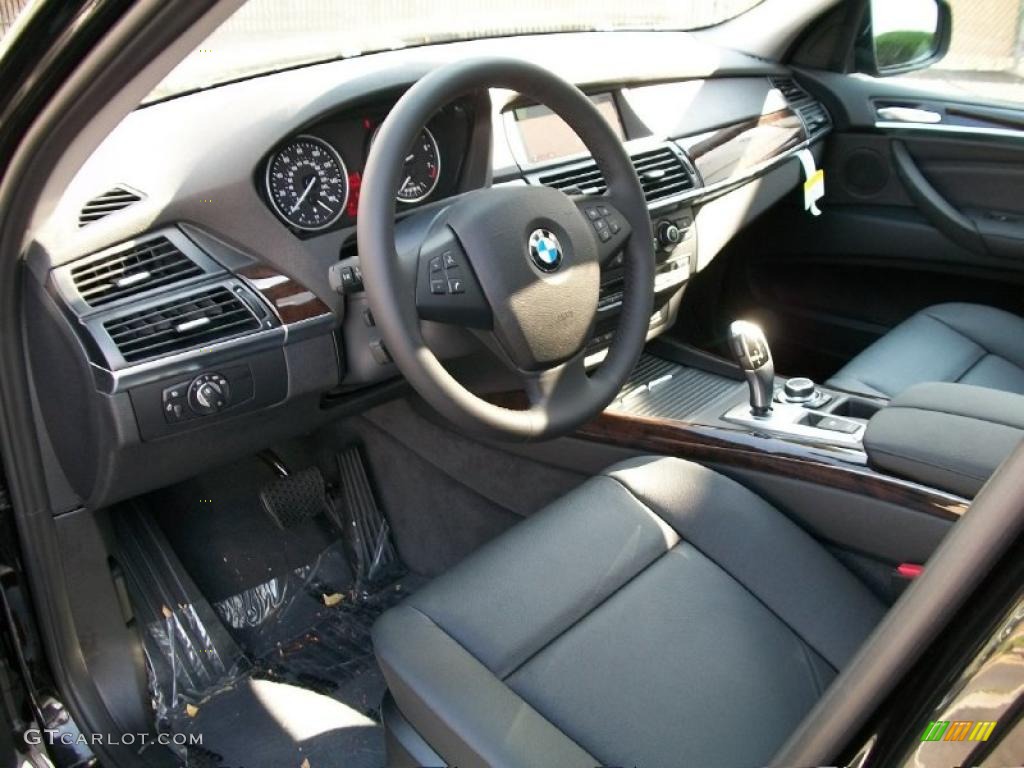 Black Interior 2011 BMW X5 xDrive 35i Photo #37985489