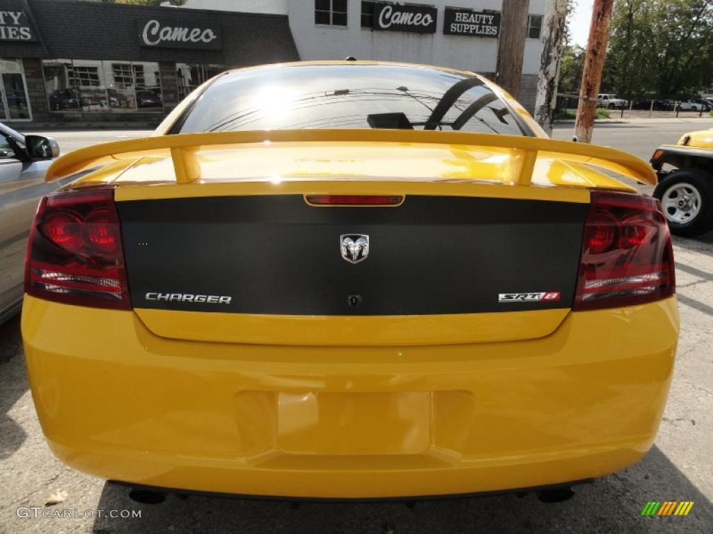 2007 Charger SRT-8 Super Bee - Detonator Yellow Clearcoat / Dark Slate Gray photo #4