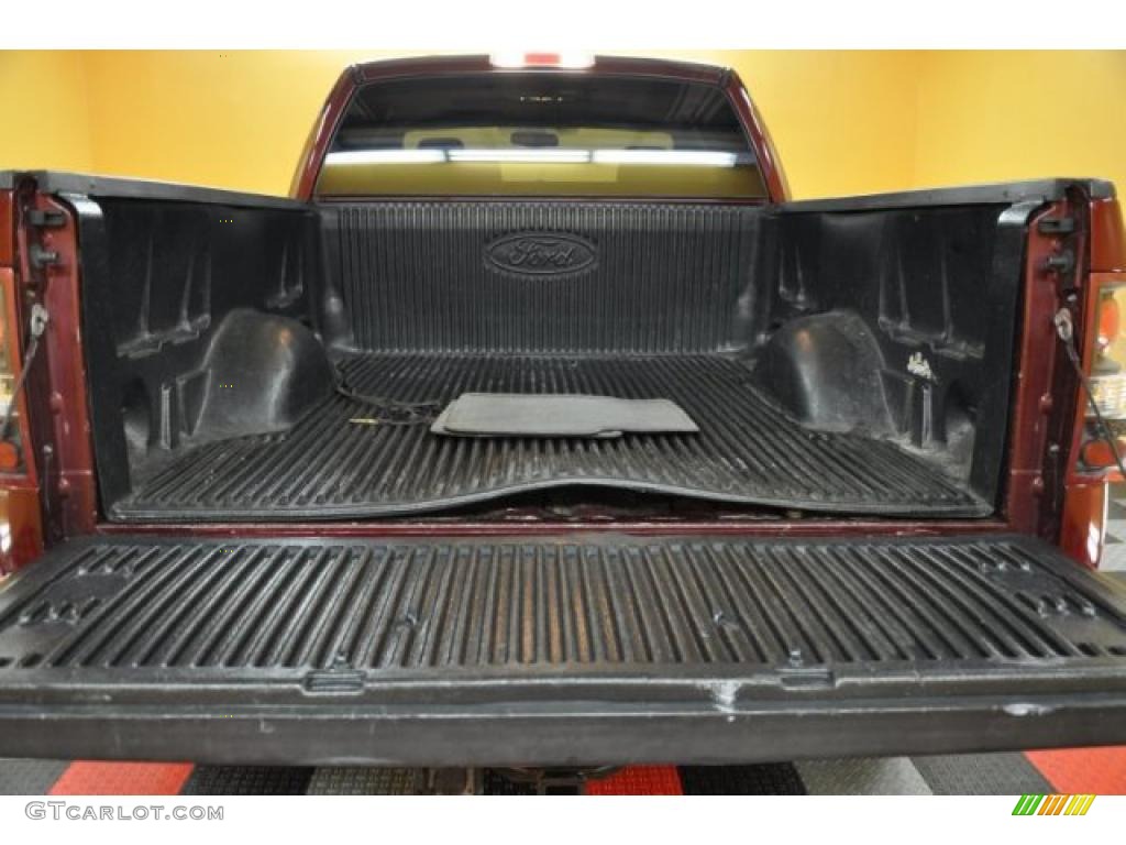 2005 F150 XLT SuperCab 4x4 - Dark Toreador Red Metallic / Medium Flint Grey photo #15