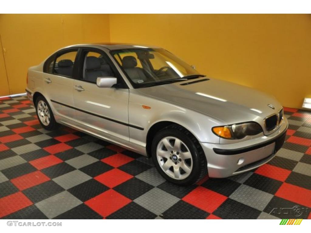2002 3 Series 325xi Sedan - Titanium Silver Metallic / Grey photo #1