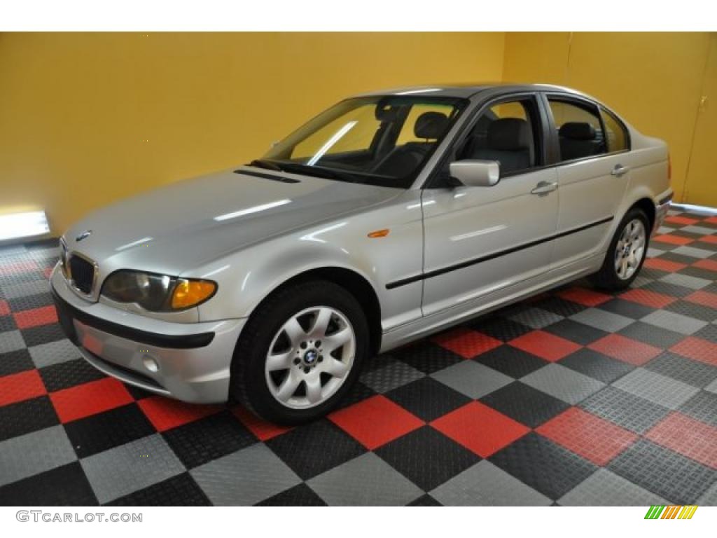 2002 3 Series 325xi Sedan - Titanium Silver Metallic / Grey photo #3