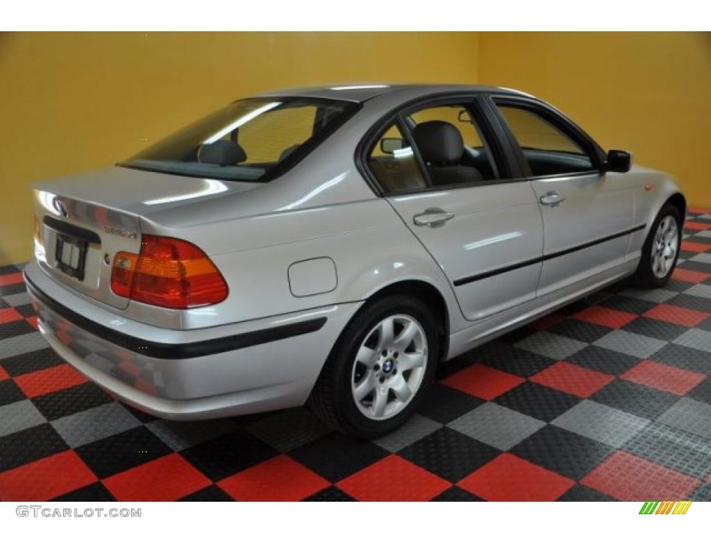 2002 3 Series 325xi Sedan - Titanium Silver Metallic / Grey photo #6