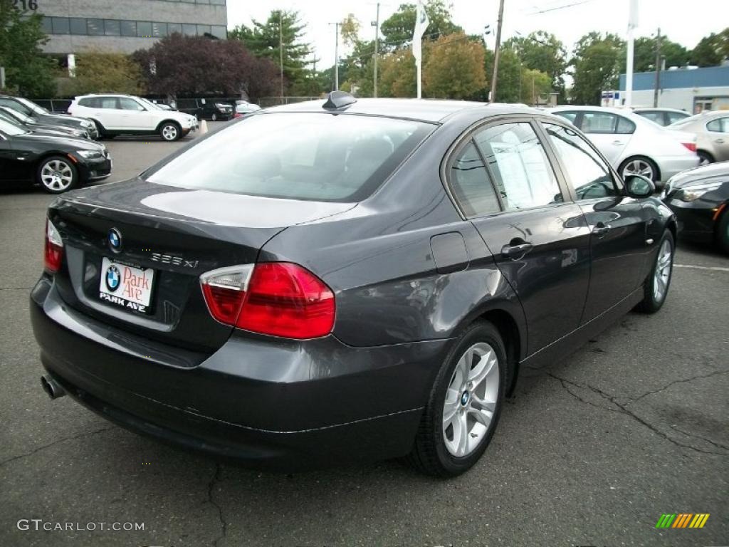2008 3 Series 328xi Sedan - Sparkling Graphite Metallic / Black photo #5