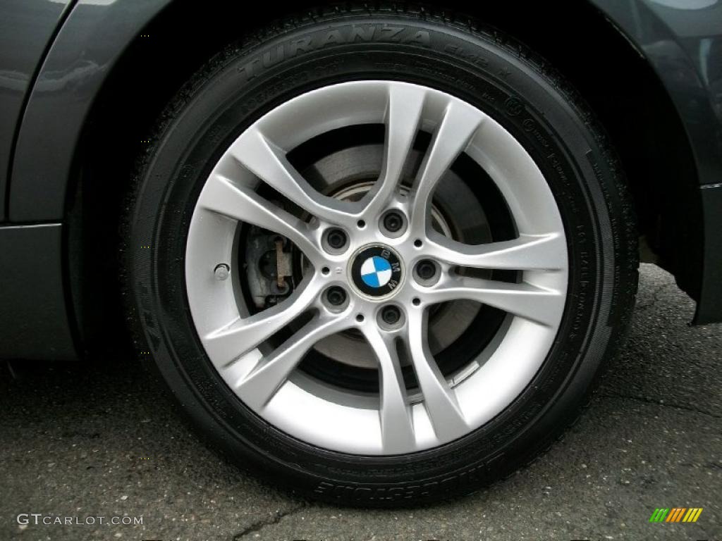 2008 3 Series 328xi Sedan - Sparkling Graphite Metallic / Black photo #32
