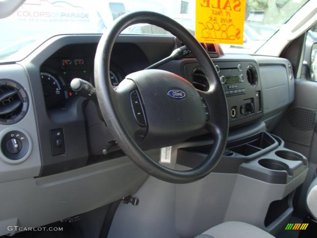 Medium Flint Interior 2010 Ford E Series Van E350 XLT Passenger Extended Photo #37988145