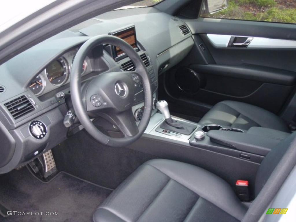 Black Interior 2008 Mercedes-Benz C 300 4Matic Sport Photo #37988929