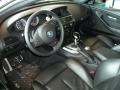 Black 2007 BMW M6 Coupe Interior Color