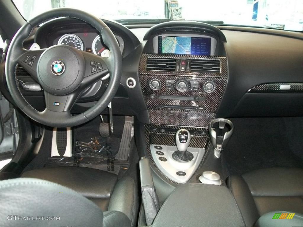 2007 BMW M6 Coupe Black Dashboard Photo #37990041
