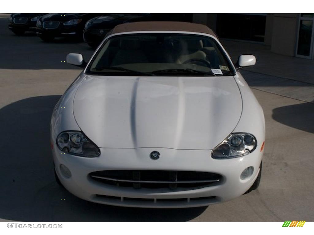 2005 XK XK8 Convertible - White Onyx / Cashmere photo #6