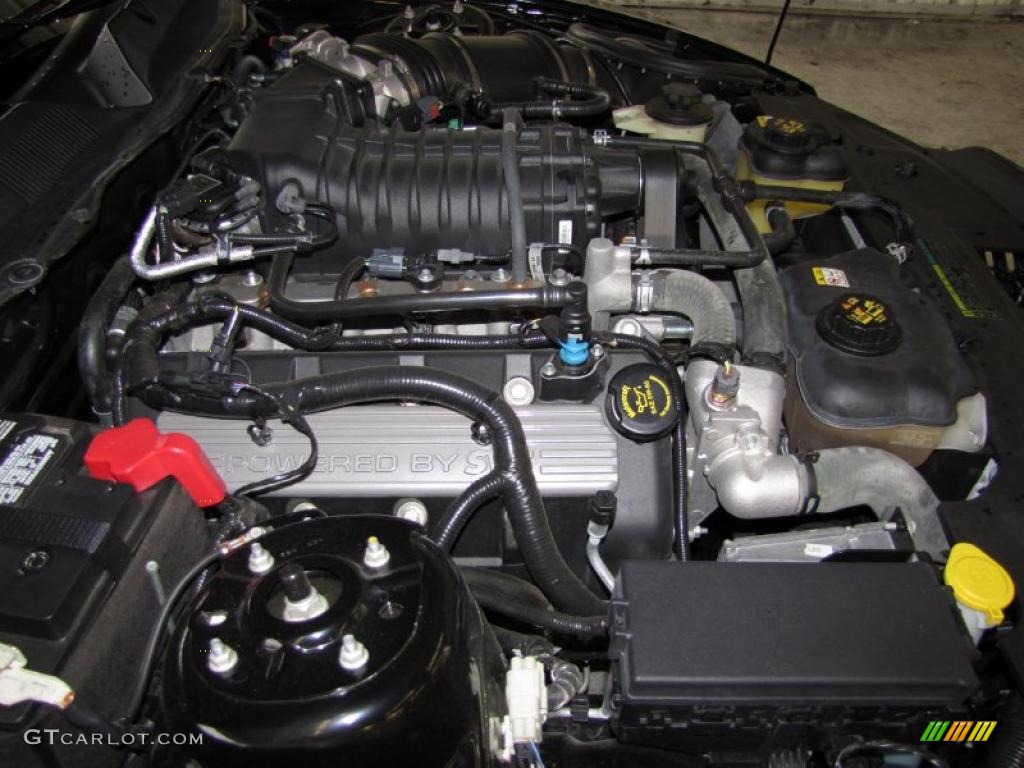 2010 Ford Mustang Shelby GT500 Coupe 5.4 Liter Supercharged DOHC 32-Valve VVT V8 Engine Photo #37990769