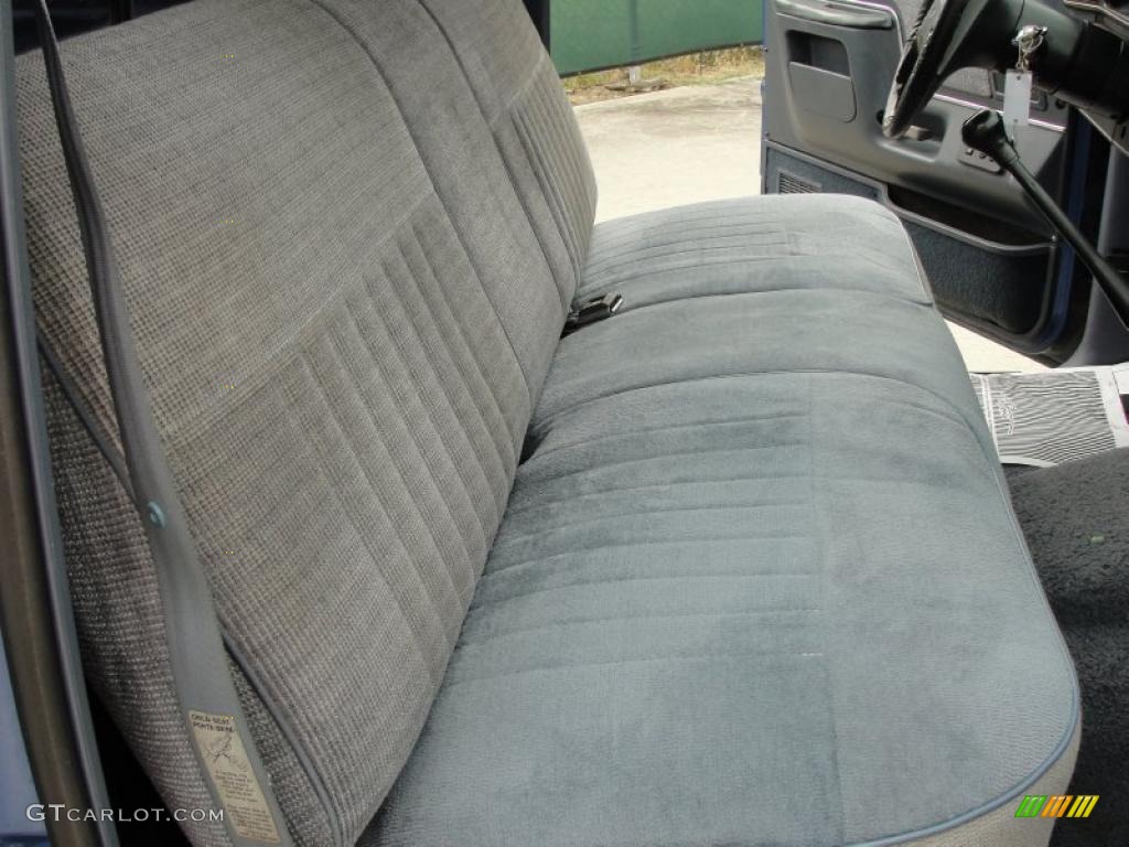 Dark Charcoal Interior 1991 Ford F250 XLT Lariat Regular Cab 4x4 Photo #37990825