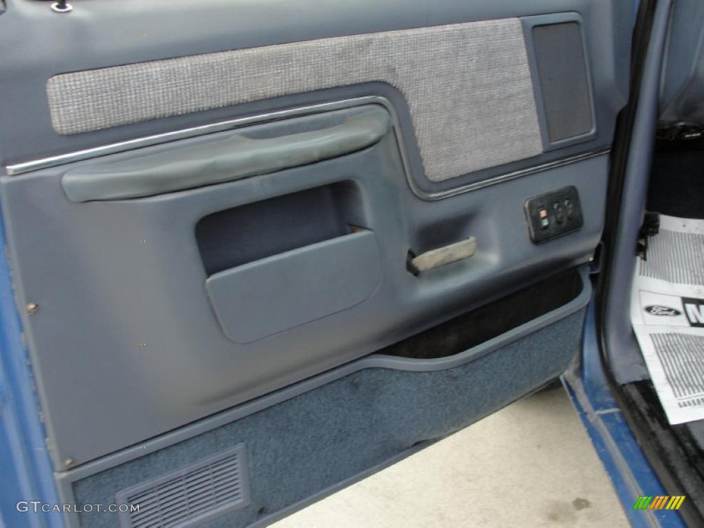Dark Charcoal Interior 1991 Ford F250 XLT Lariat Regular Cab 4x4 Photo #37990837