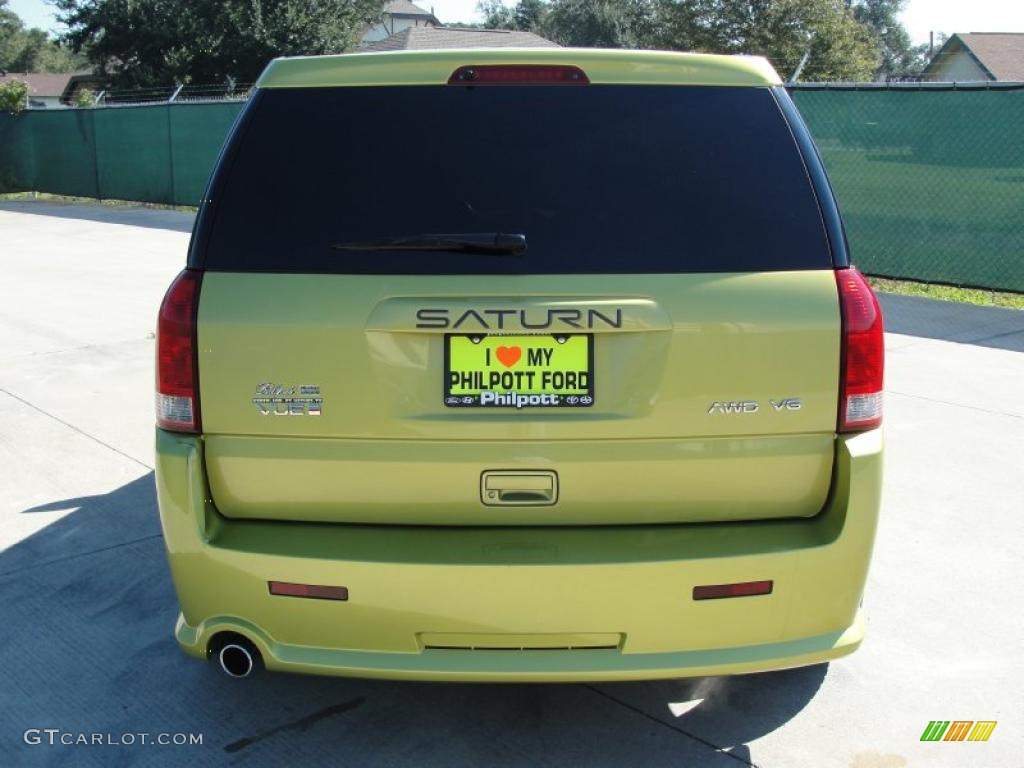 2004 VUE Red Line AWD - Electric Lime / Tan photo #4