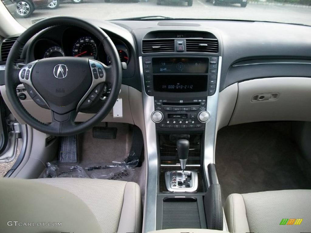 2008 Acura TL 3.2 Taupe Dashboard Photo #37993409