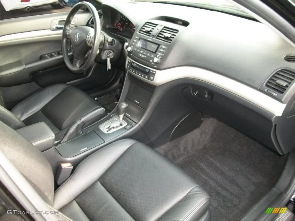 Ebony Interior 2008 Acura Tsx Sedan Photo 37994765