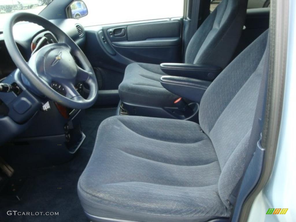 Navy Blue Interior 2002 Chrysler Town & Country LX Photo #37995749