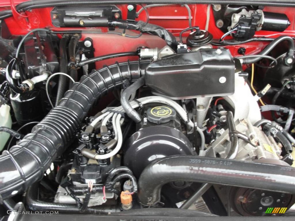2000 Ford Ranger XLT Regular Cab 2.5 Liter SOHC 8V 4 Cylinder Engine Photo #37995993