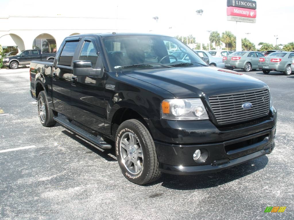 2007 F150 FX2 Sport SuperCrew - Black / Black photo #4