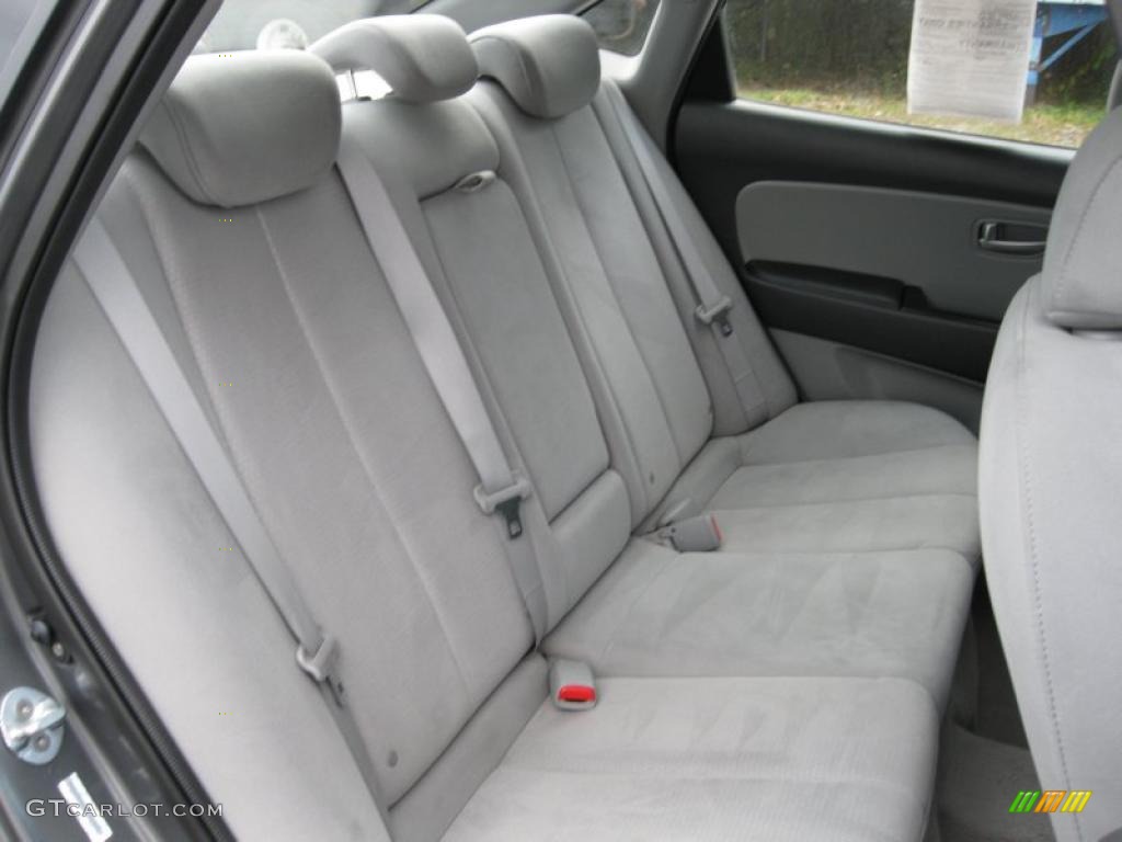 Gray Interior 2008 Hyundai Elantra GLS Sedan Photo #37996429