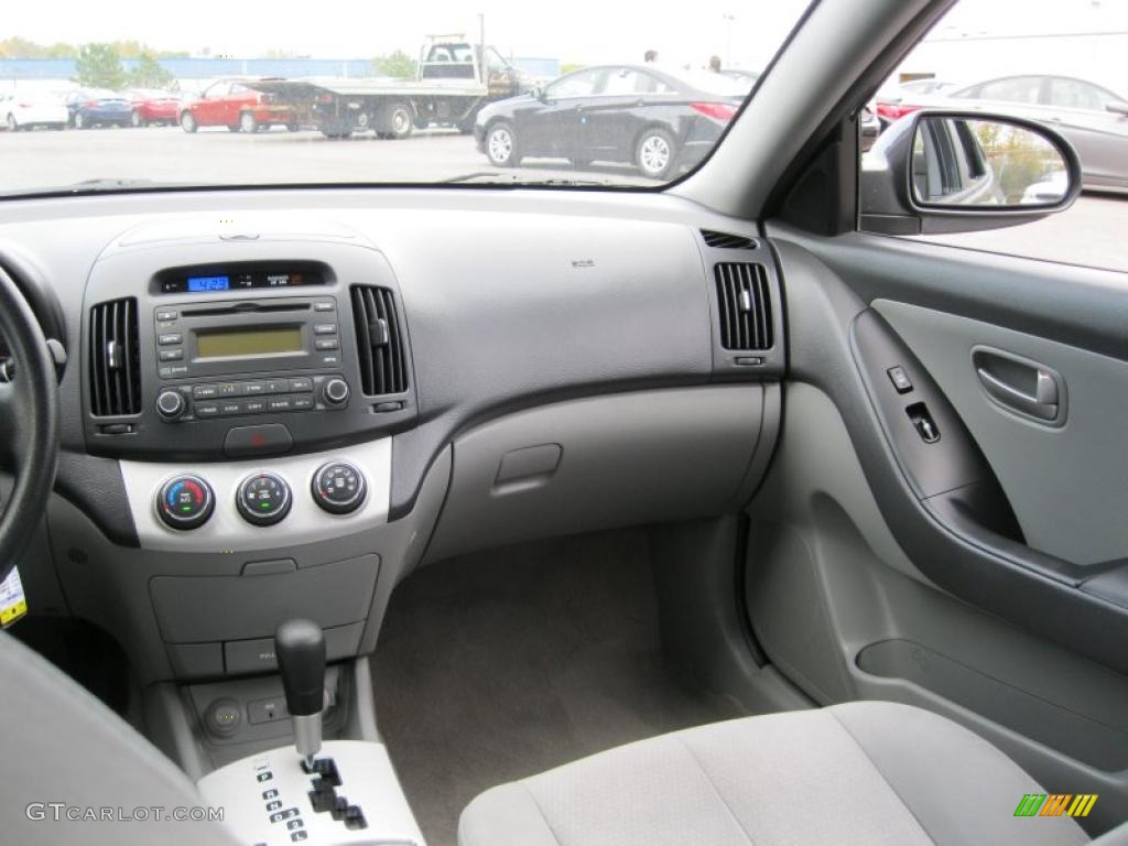 Gray Interior 2008 Hyundai Elantra GLS Sedan Photo #37996633