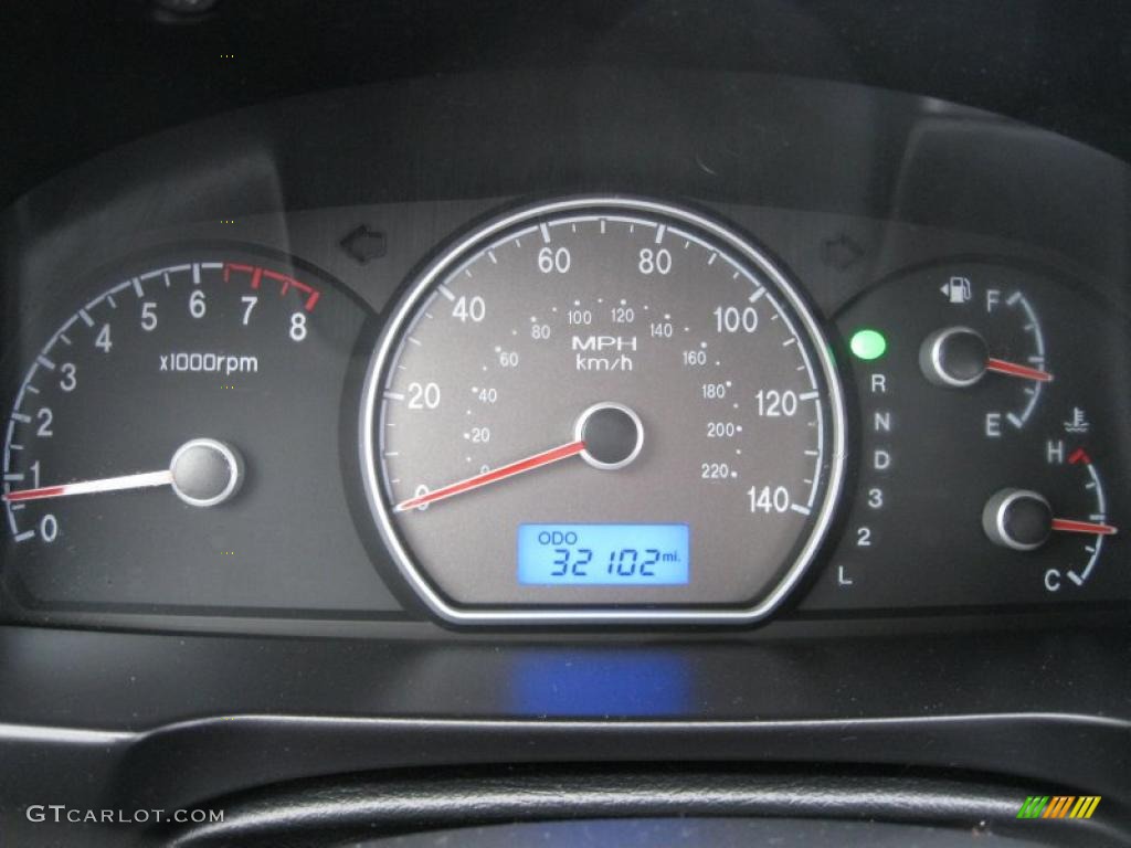 2008 Hyundai Elantra GLS Sedan Gauges Photo #37996741
