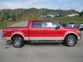 2010 Red Candy Metallic Ford F150 Lariat SuperCrew 4x4  photo #5