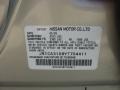 2000 Nissan Maxima GLE Info Tag