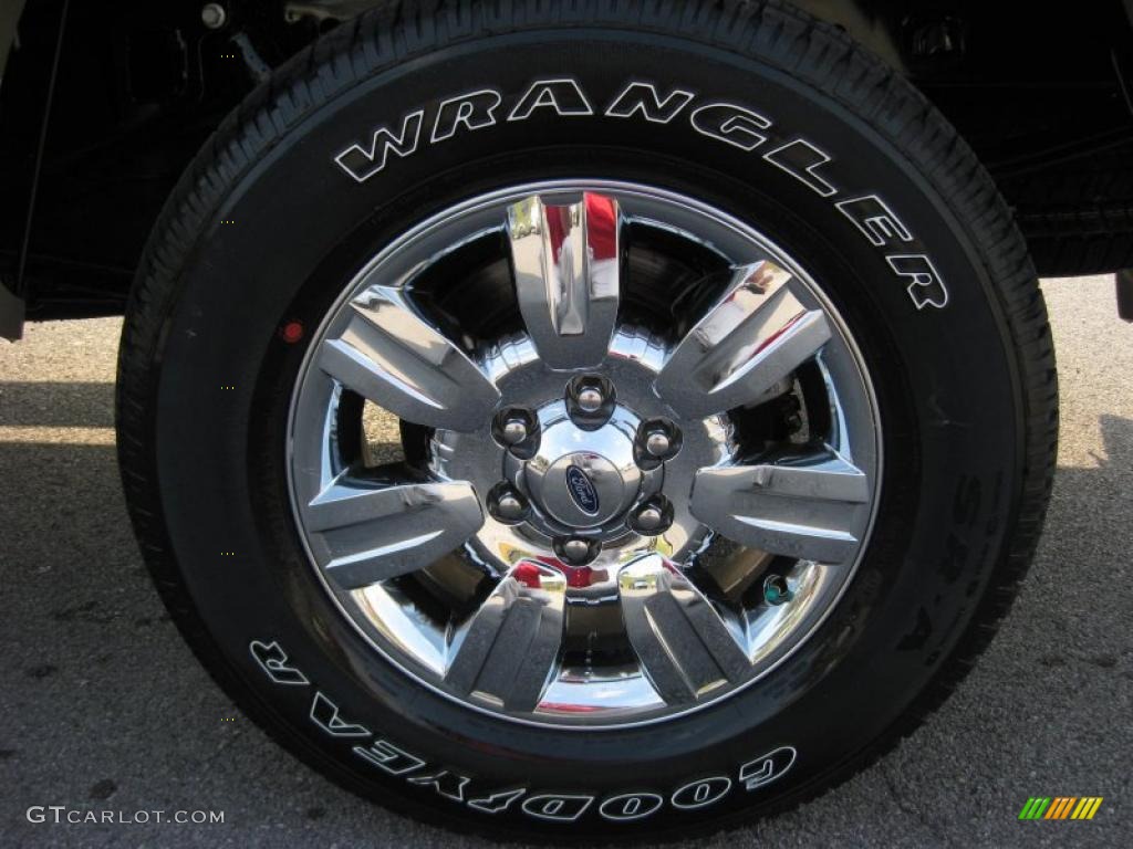 2010 F150 Lariat SuperCrew 4x4 - Red Candy Metallic / Tan photo #9