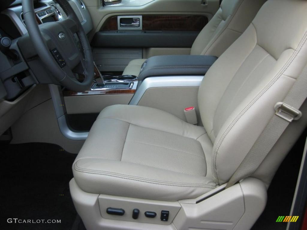 2010 F150 Lariat SuperCrew 4x4 - Red Candy Metallic / Tan photo #10