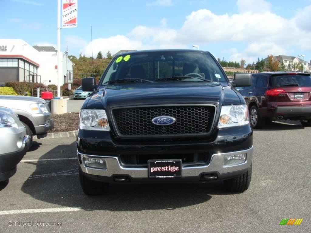 2004 F150 XLT SuperCab 4x4 - Black / Dark Flint photo #2