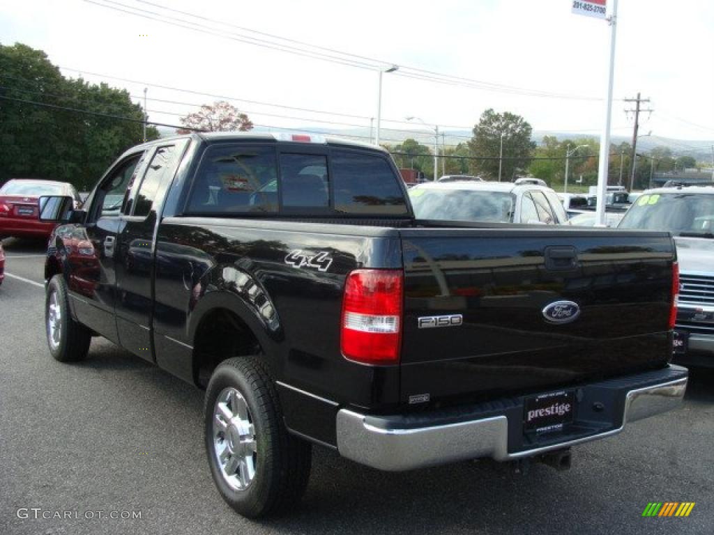 2004 F150 XLT SuperCab 4x4 - Black / Dark Flint photo #4
