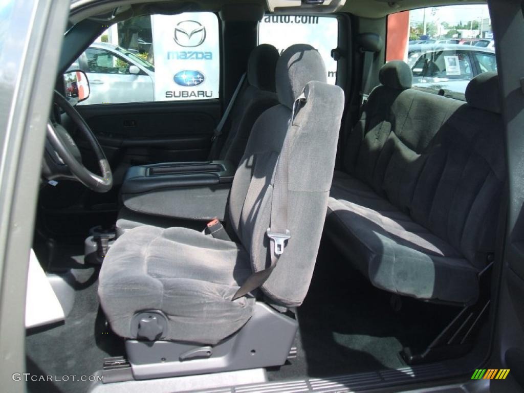 Graphite Gray Interior 2002 Chevrolet Silverado 1500 LS Extended Cab 4x4 Photo #38000498