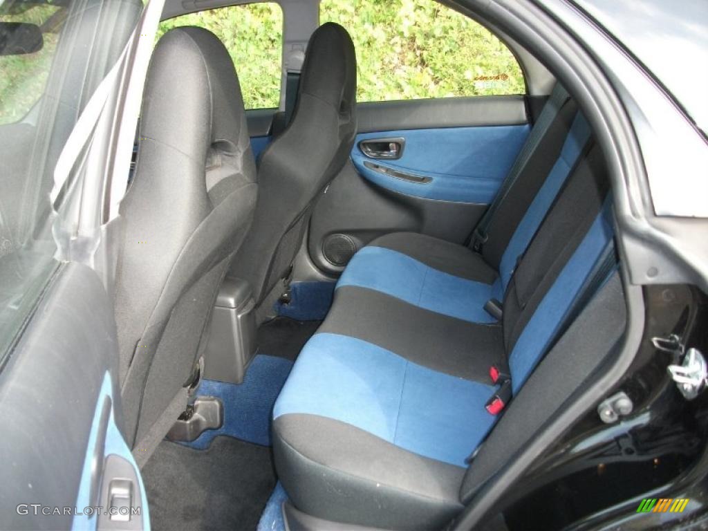 Blue Alcantara Interior 2007 Subaru Impreza WRX STi Photo #38000966