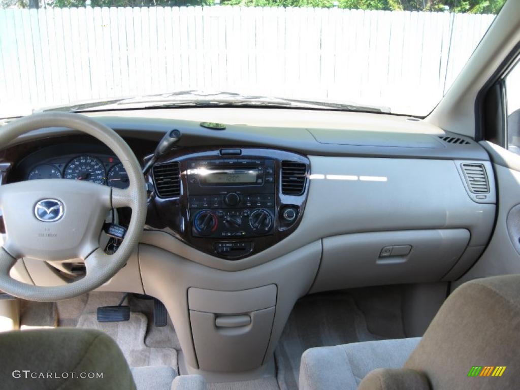 2000 Mazda MPV DX Beige Dashboard Photo #38001894