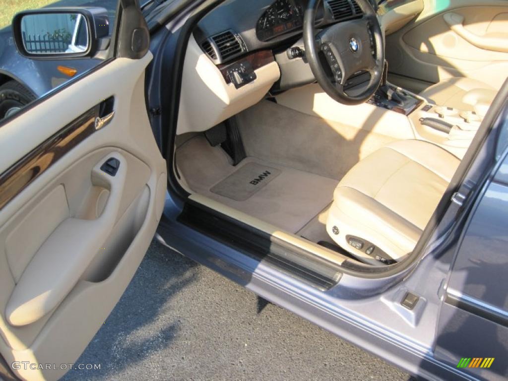 2005 3 Series 325i Sedan - Steel Blue Metallic / Sand photo #3
