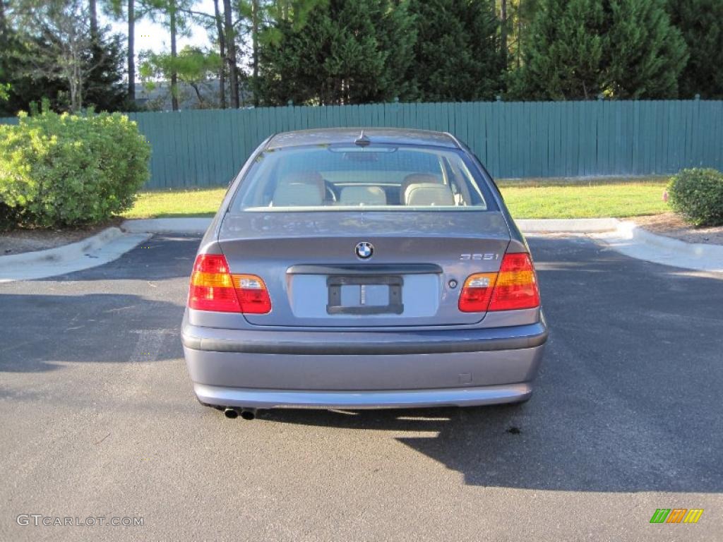 2005 3 Series 325i Sedan - Steel Blue Metallic / Sand photo #5