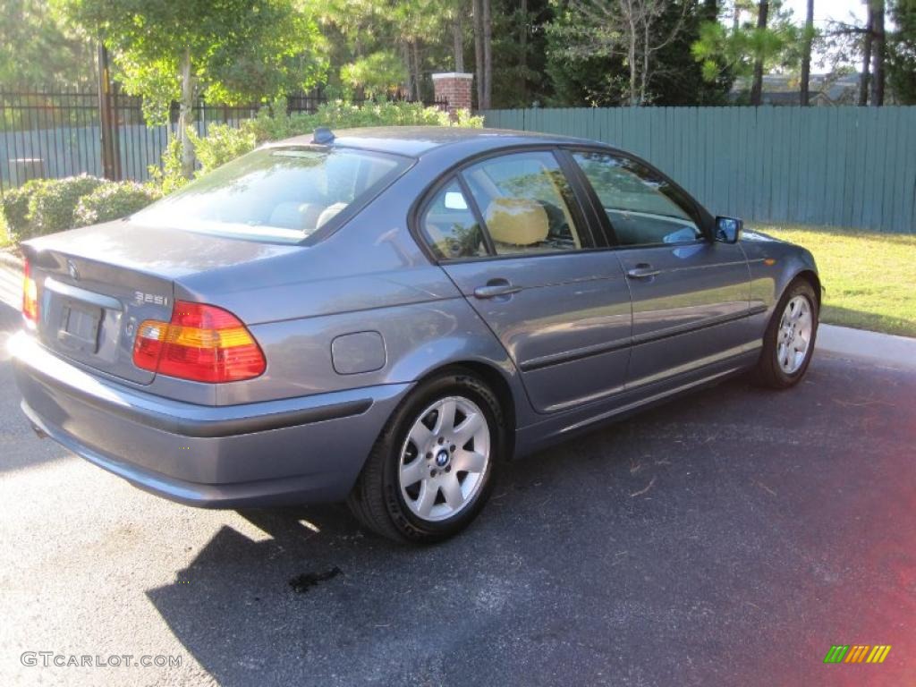 2005 3 Series 325i Sedan - Steel Blue Metallic / Sand photo #6