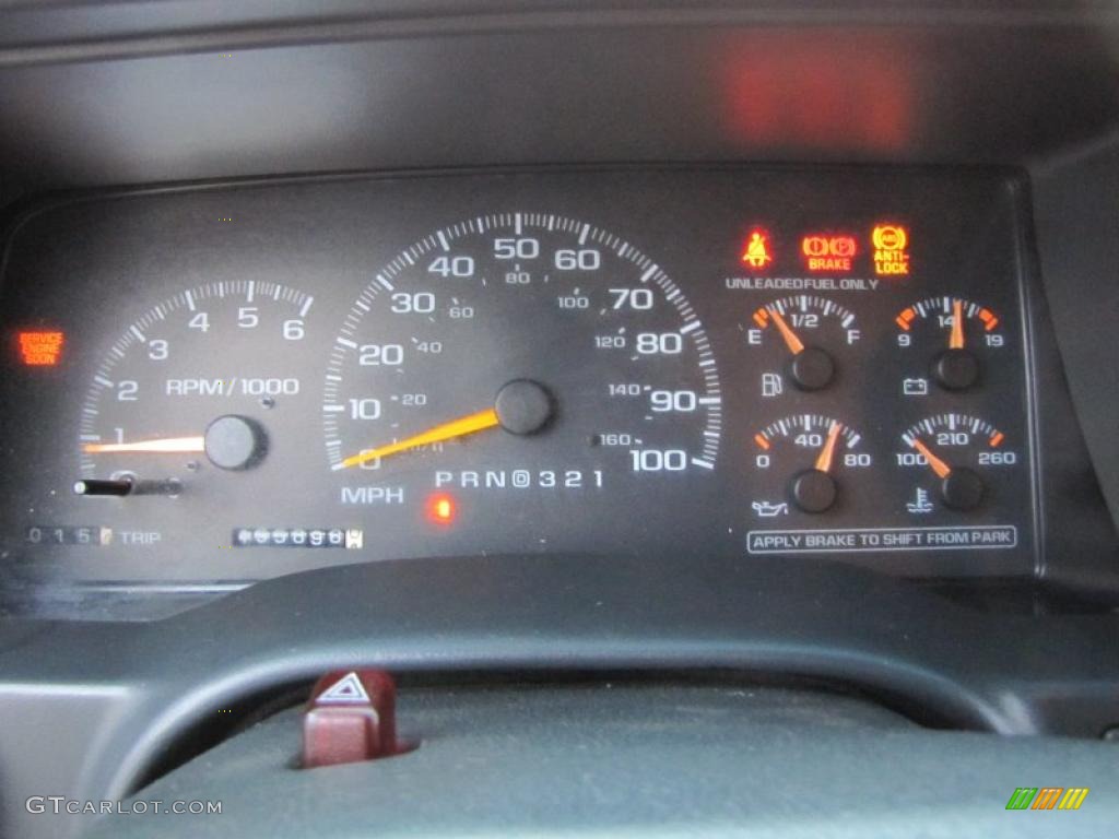 1999 Chevrolet Tahoe Sport 4x4 Gauges Photo #38003146