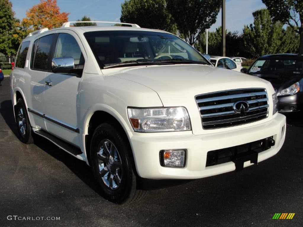 2007 QX 56 4WD - Tuscan Pearl / Willow Beige photo #1