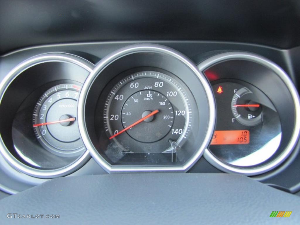 2011 Nissan Versa 1.8 S Sedan Gauges Photo #38004202