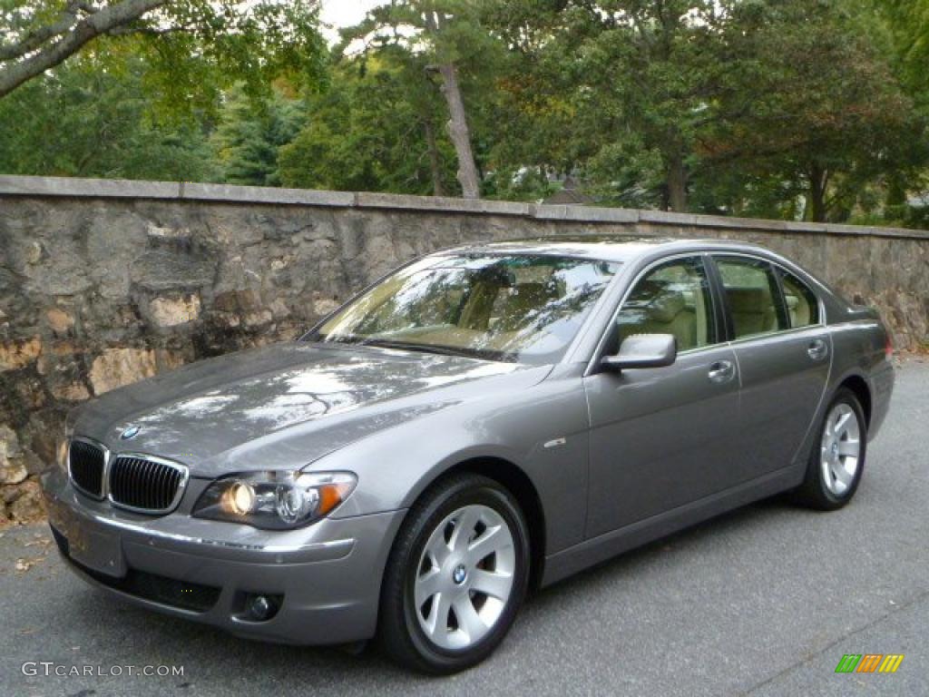 2007 7 Series 750i Sedan - Sterling Grey Metallic / Beige photo #2