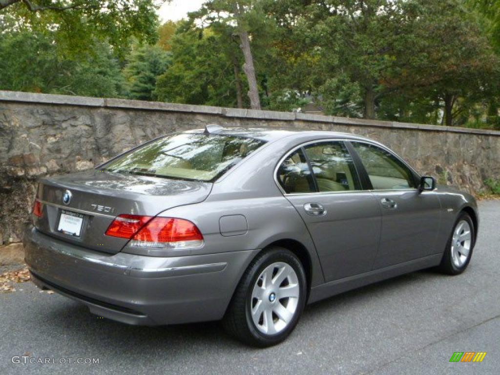 2007 7 Series 750i Sedan - Sterling Grey Metallic / Beige photo #3