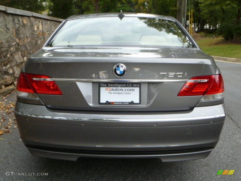 2007 7 Series 750i Sedan - Sterling Grey Metallic / Beige photo #5