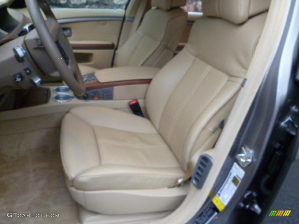 2007 7 Series 750i Sedan - Sterling Grey Metallic / Beige photo #8
