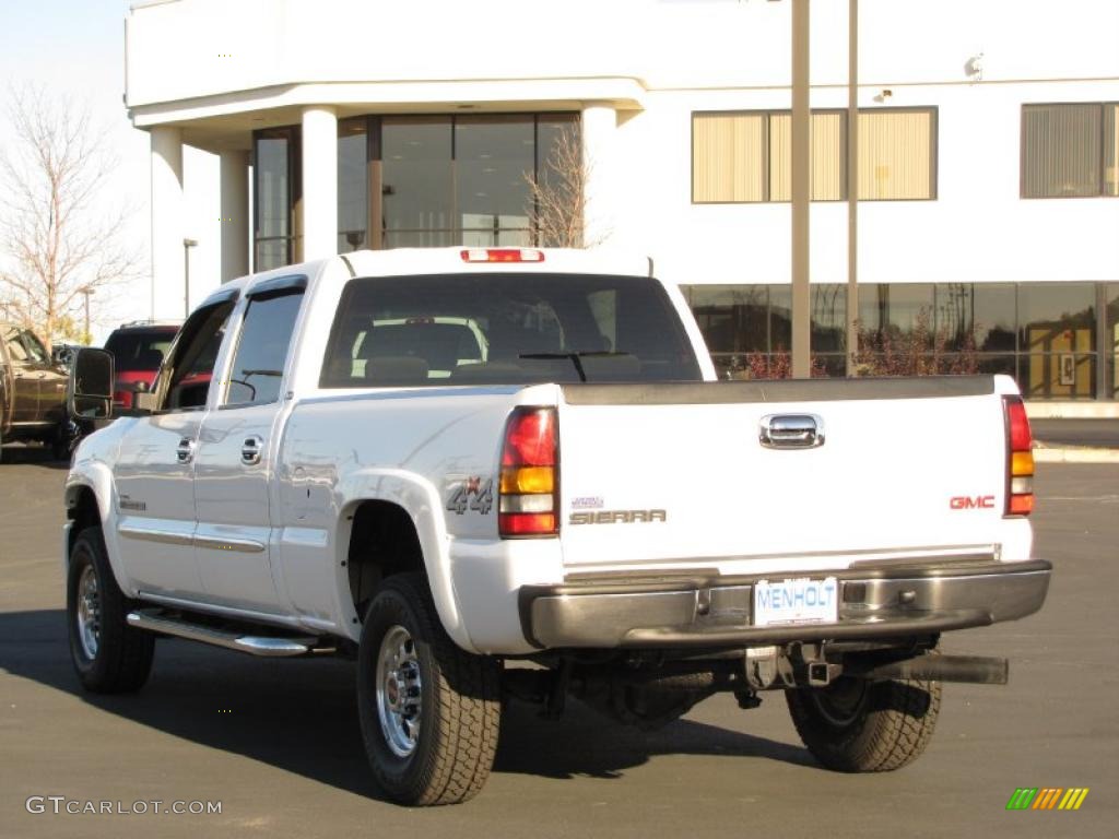 2007 Sierra 2500HD Classic SLE Crew Cab 4x4 - Summit White / Dark Charcoal photo #11