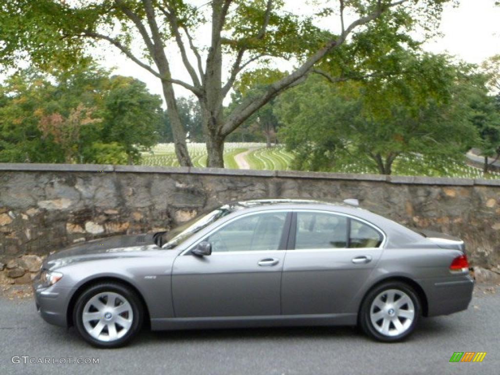 2007 7 Series 750i Sedan - Sterling Grey Metallic / Beige photo #11