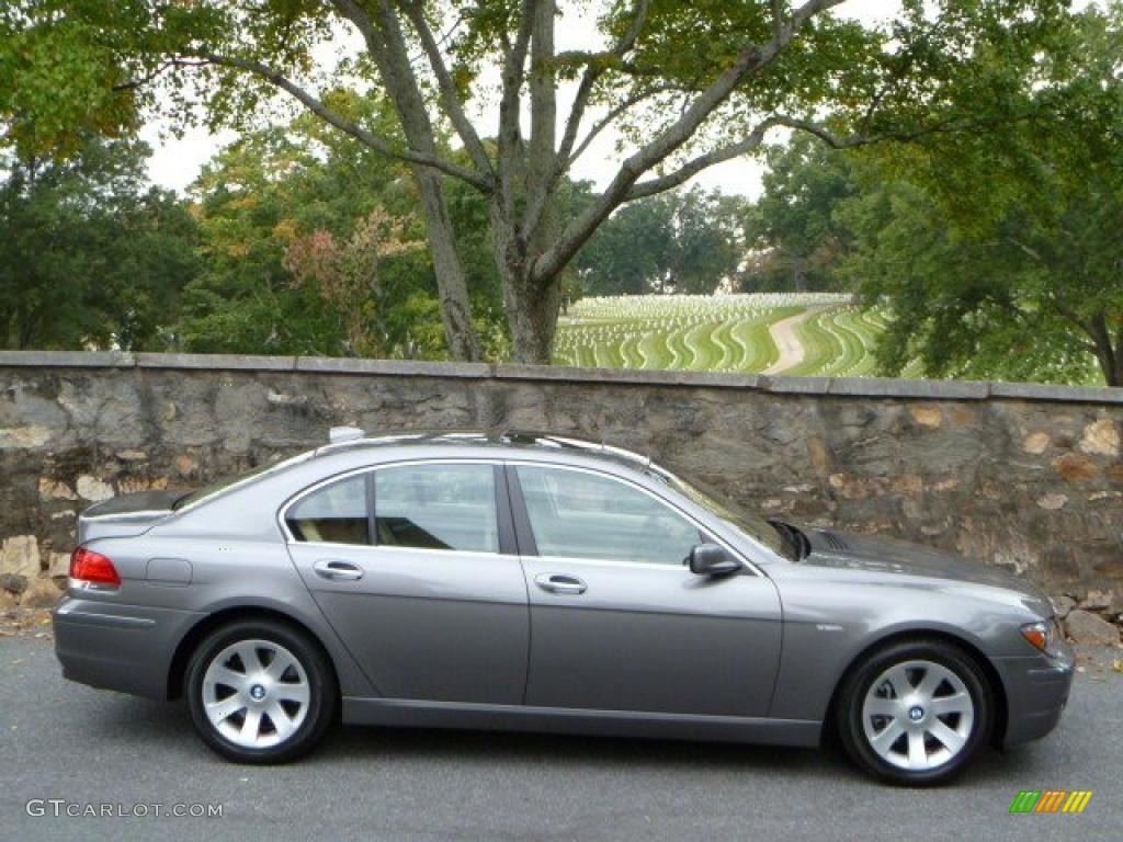 2007 7 Series 750i Sedan - Sterling Grey Metallic / Beige photo #12
