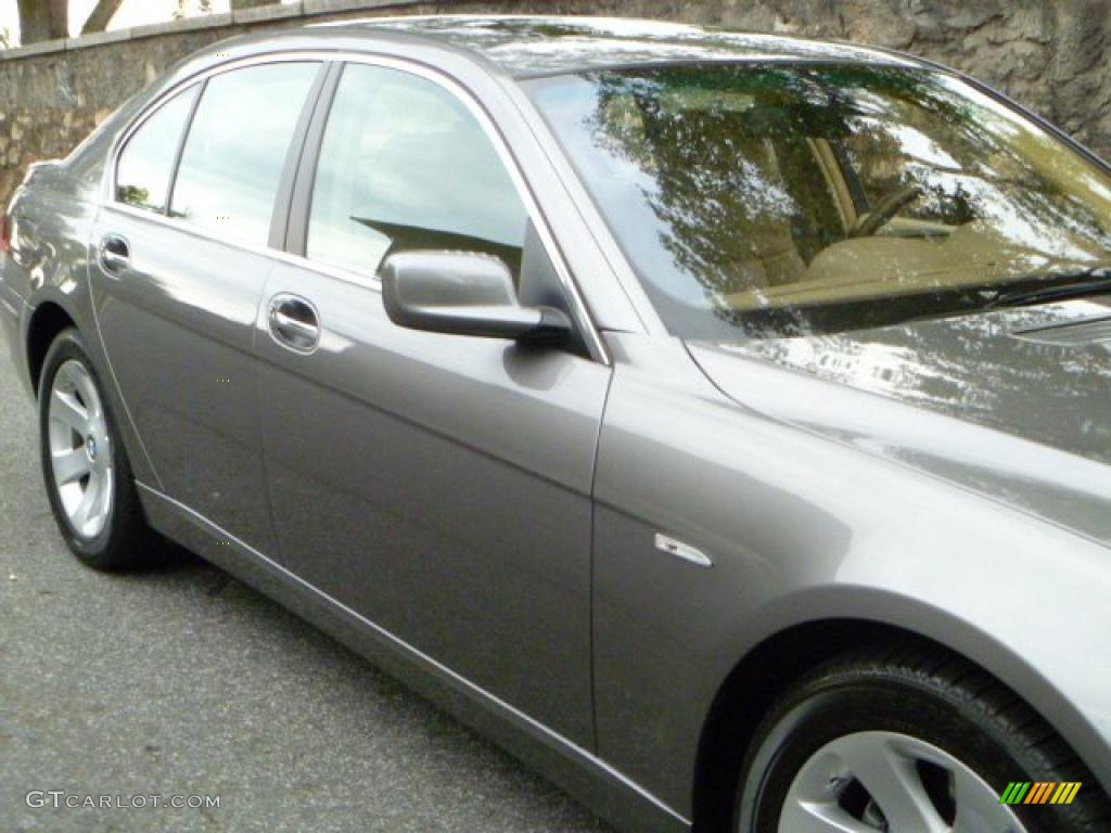 2007 7 Series 750i Sedan - Sterling Grey Metallic / Beige photo #14